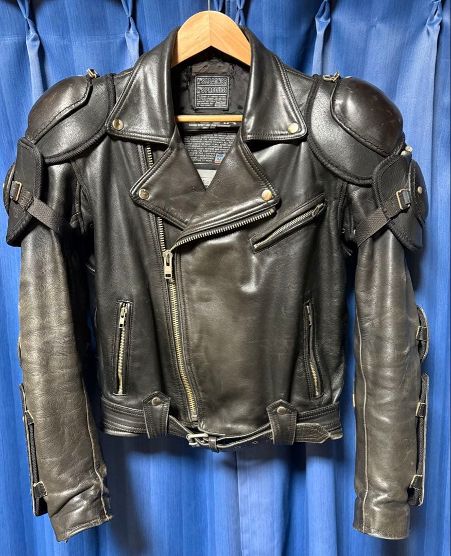KADOYA カドヤ 牛革 本革 バトルジャケット ダブルレザージャケット L