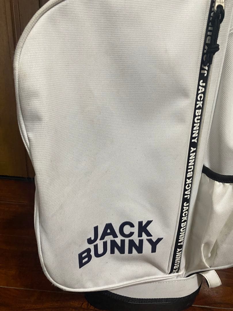 JACK BUNNY キャディバッグ ホワイト・ブラック