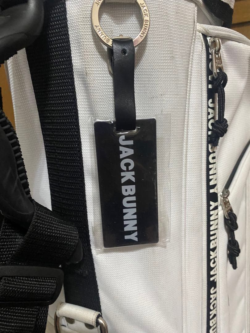 JACK BUNNY キャディバッグ ホワイト・ブラック