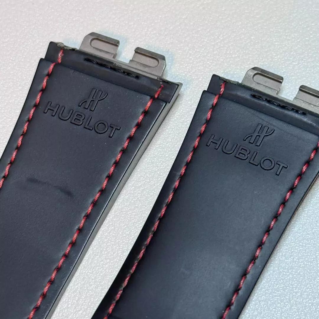 HUBLOT ワンクリック ウニコ用 ウブロベルト レッドステッチカーフレザー