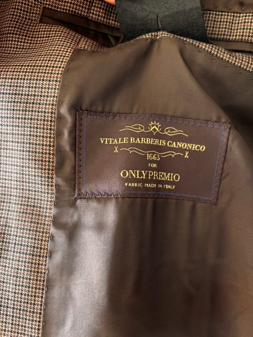 【新品】CANONICO（カノニコ）　セットアップスーツ　50 ブラウン