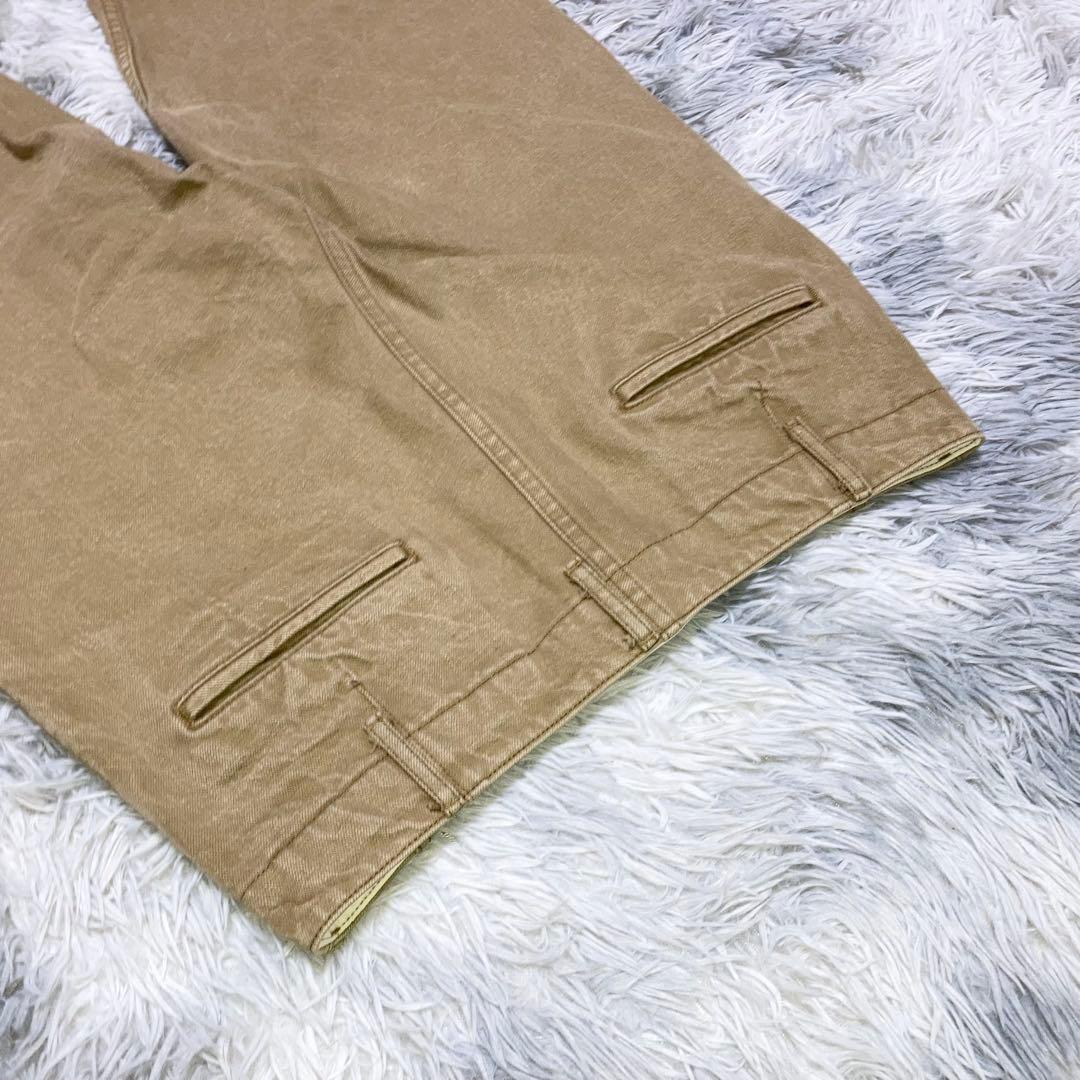 ゆぅでぃ サムライジーンズン ワイドチノパンツ ベージュ コット100%