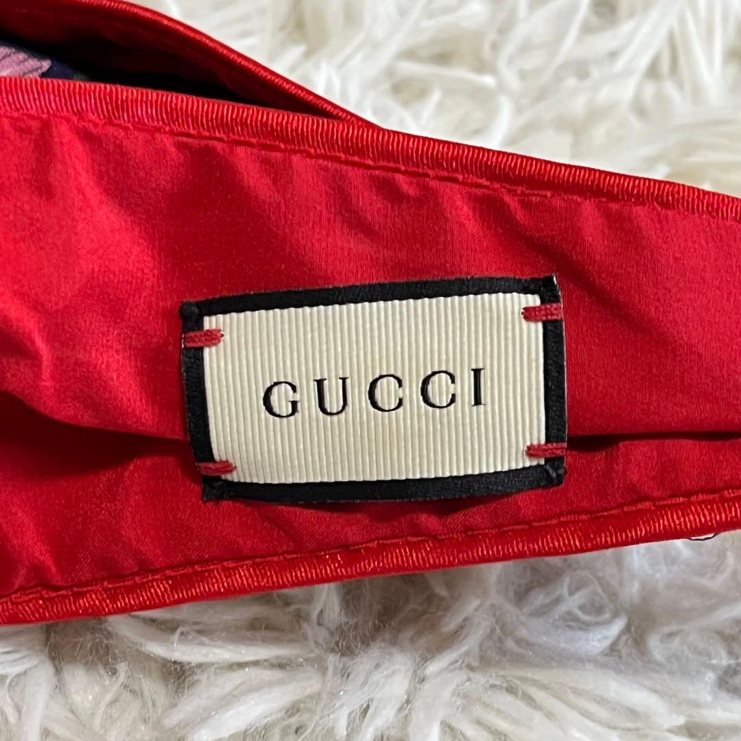 【極美品】グッチ　ヘアバンド　フローラ　スネーク　エンブロイダリー　箱付き