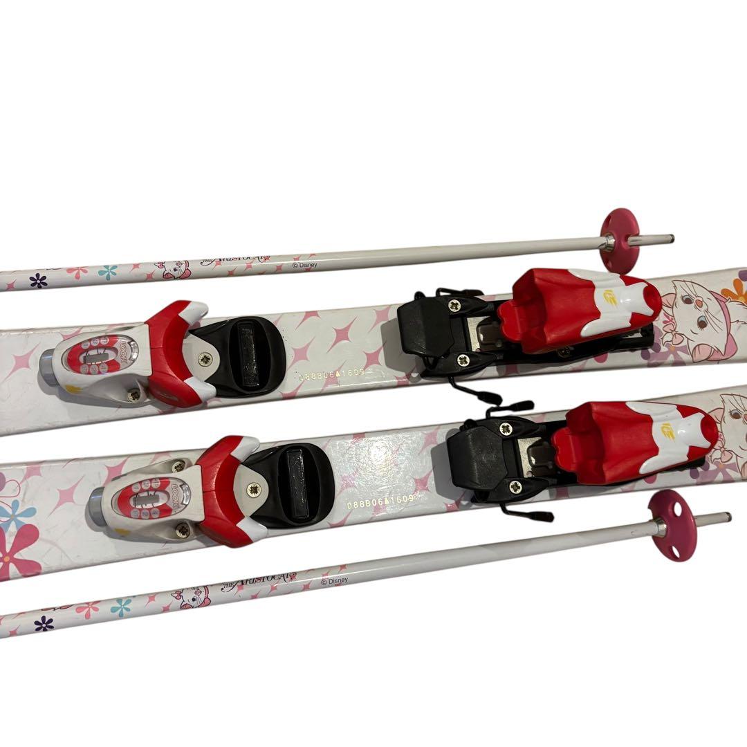 女の子　ジュニアスキーセット　ストック付19-19.5cm ディズニー　マリー