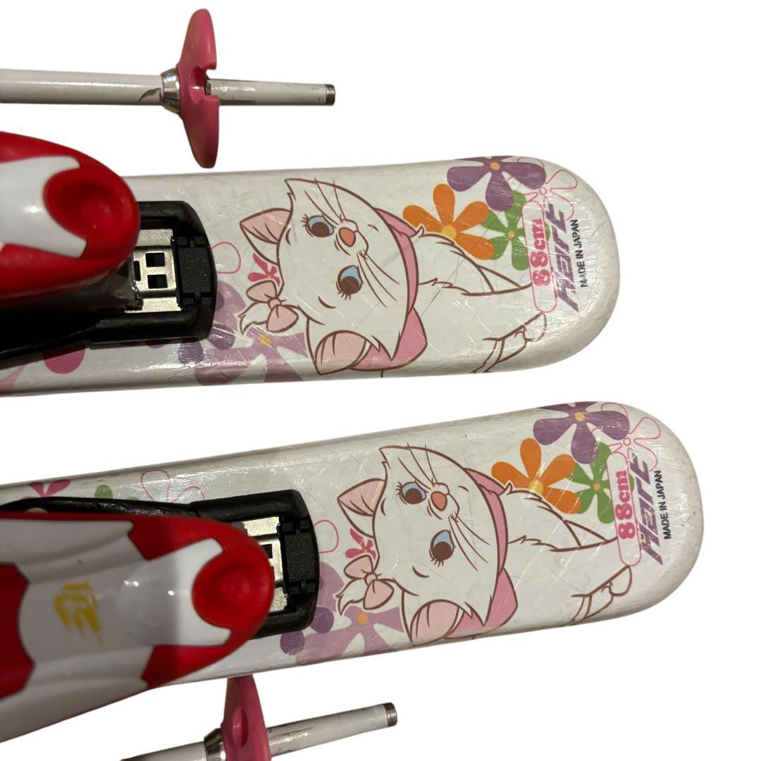 女の子　ジュニアスキーセット　ストック付19-19.5cm ディズニー　マリー