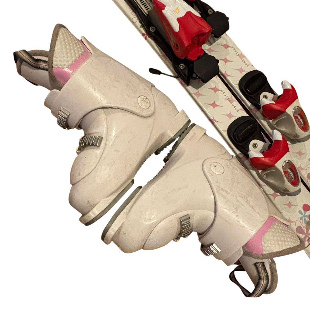 女の子　ジュニアスキーセット　ストック付19-19.5cm ディズニー　マリー