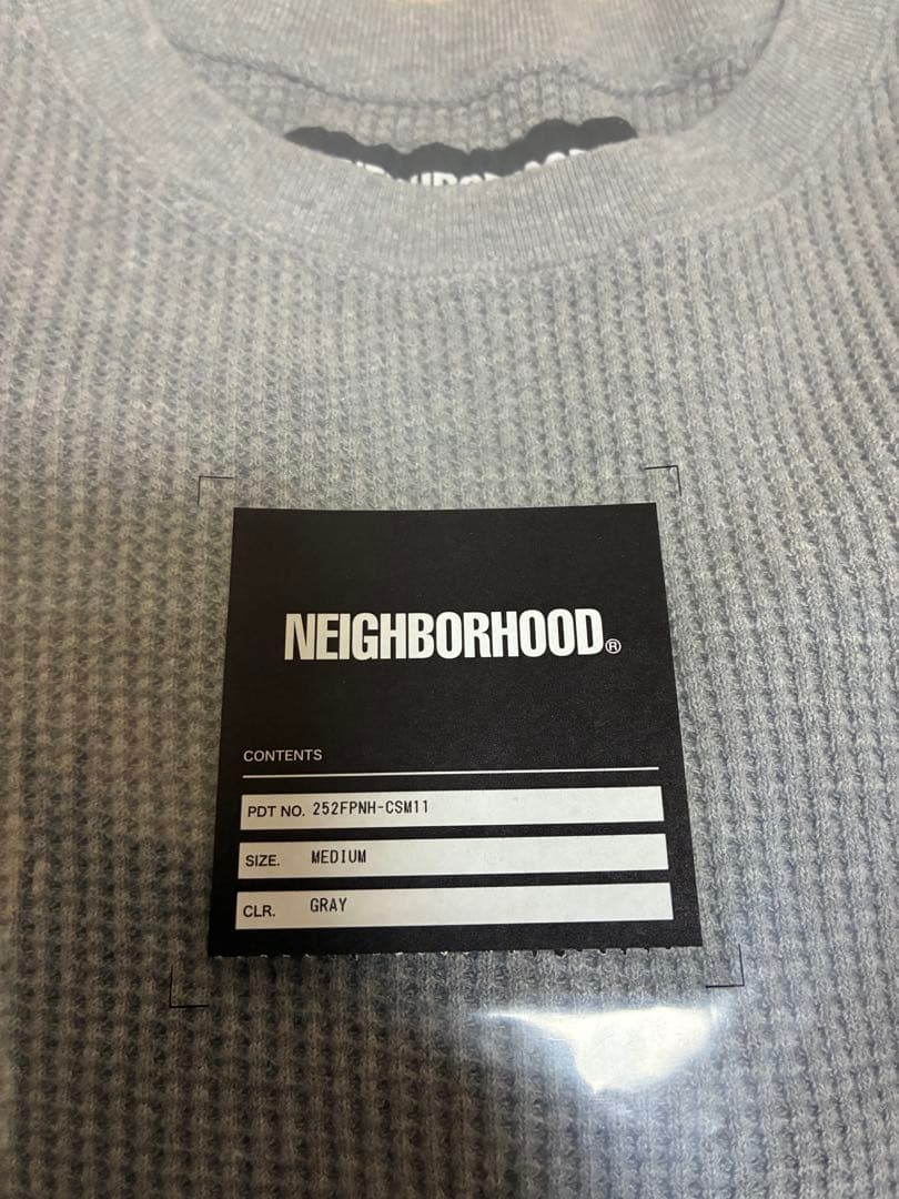 トップス NEIGHBORHOOD WAFFLE CREWNECK 25AW