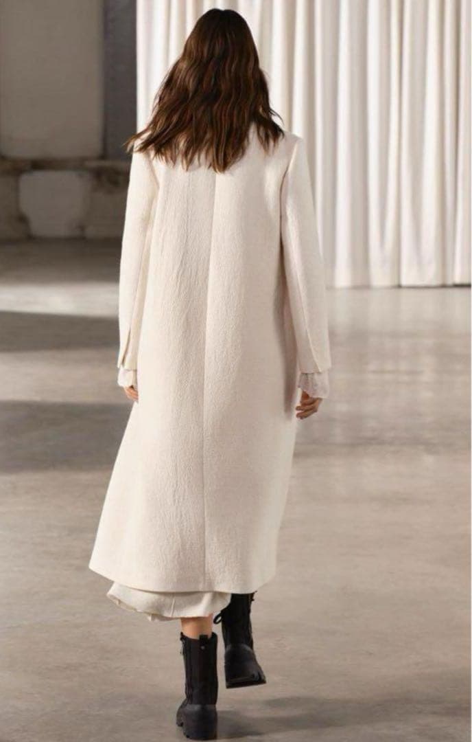 新品ZARA 定価22,990円 ウールブレンド ロングコートM ラスト1点♪