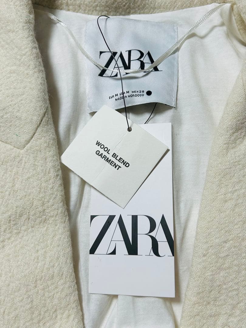 新品ZARA 定価22,990円 ウールブレンド ロングコートM ラスト1点♪