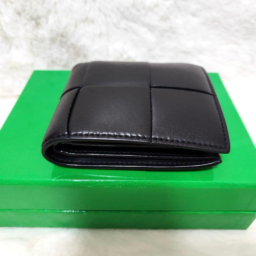 ✨極美品　付属品完備✨ボッテガ　二つ折り　カセット　小銭入れ　ブラック　RFID