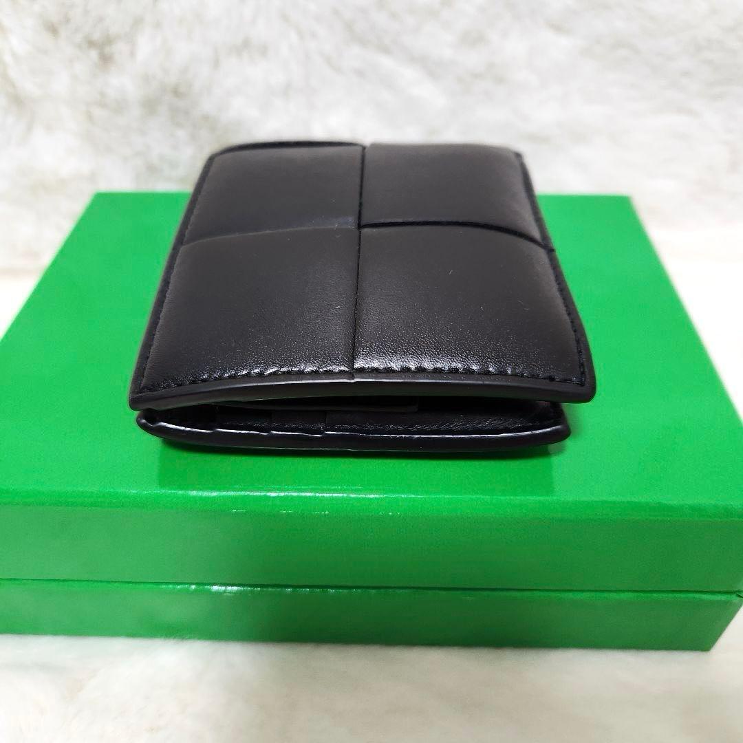 ✨極美品　付属品完備✨ボッテガ　二つ折り　カセット　小銭入れ　ブラック　RFID