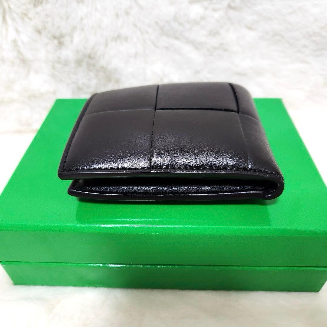 ✨極美品　付属品完備✨ボッテガ　二つ折り　カセット　小銭入れ　ブラック　RFID