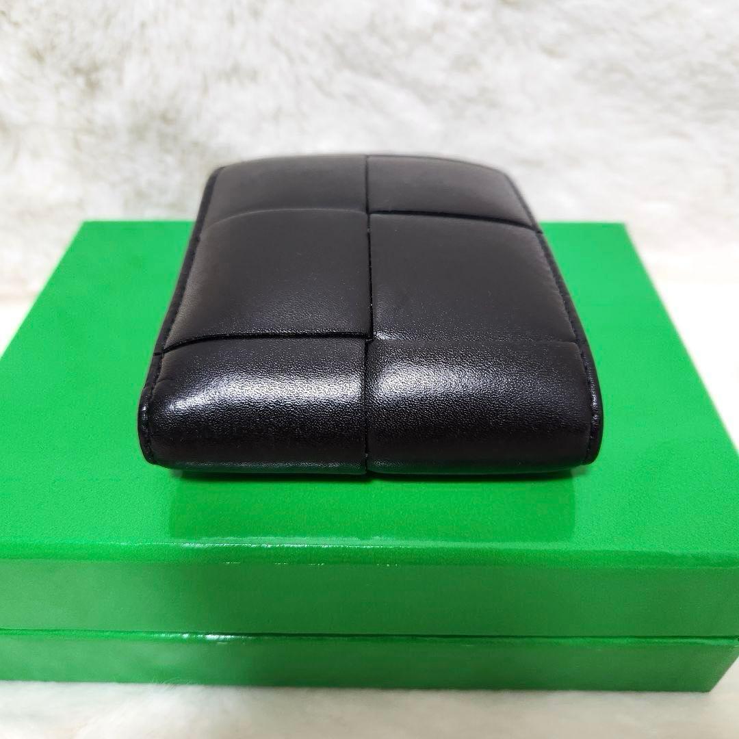 ✨極美品　付属品完備✨ボッテガ　二つ折り　カセット　小銭入れ　ブラック　RFID