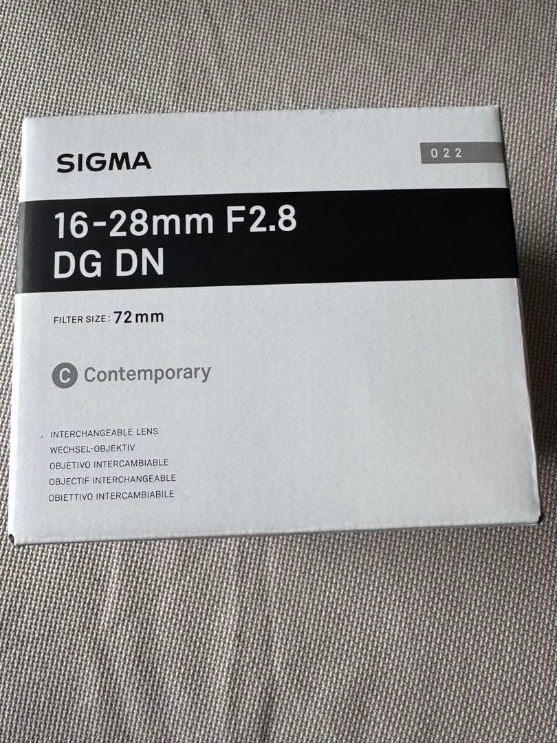 SIGMA 16-28mm F2.8 DG DN ソニーEマウント