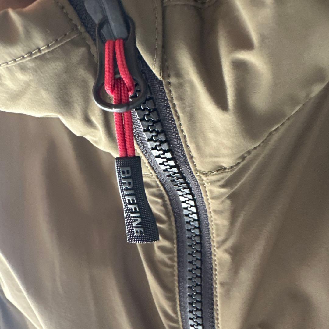 BRIEFING MENS WIND VEST オリーブ　カーキ　L 美品