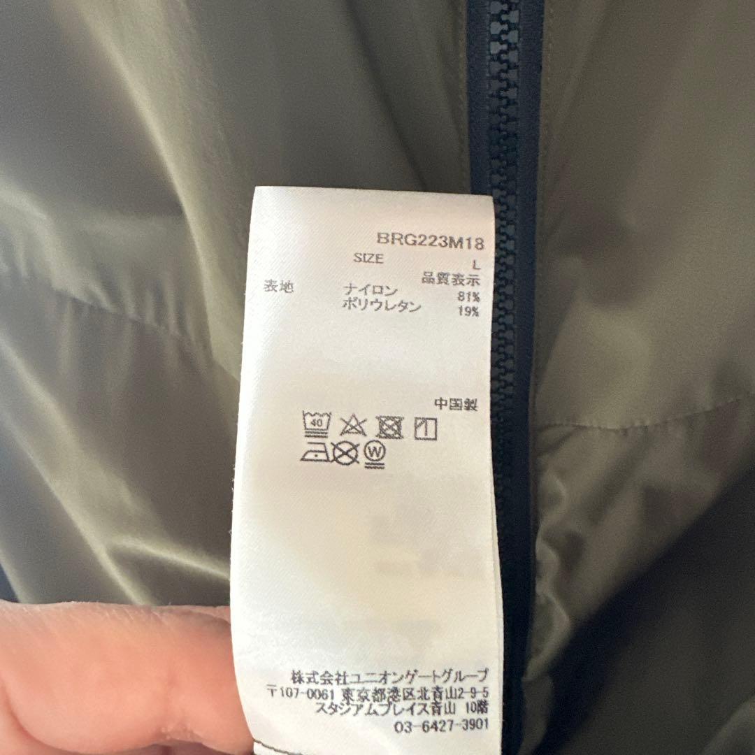 BRIEFING MENS WIND VEST オリーブ　カーキ　L 美品