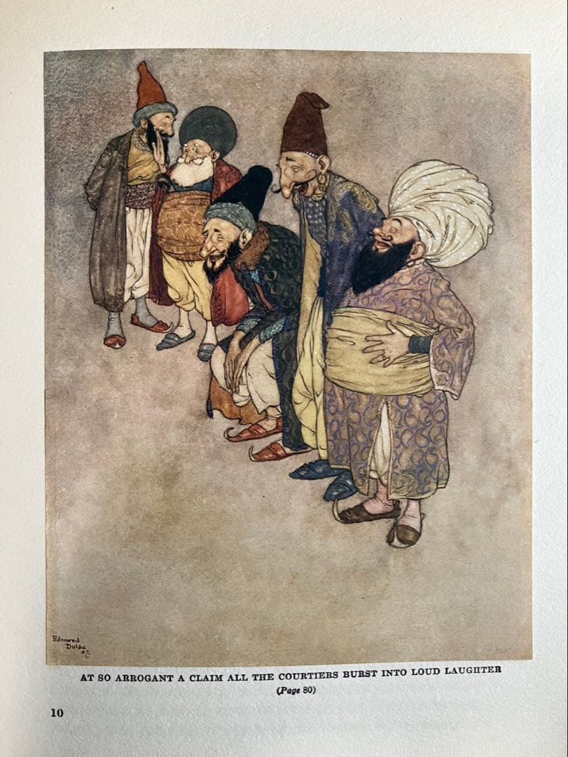 エドマンド・デュラック　貼込カラー挿絵20点　洋書アラビアンナイト