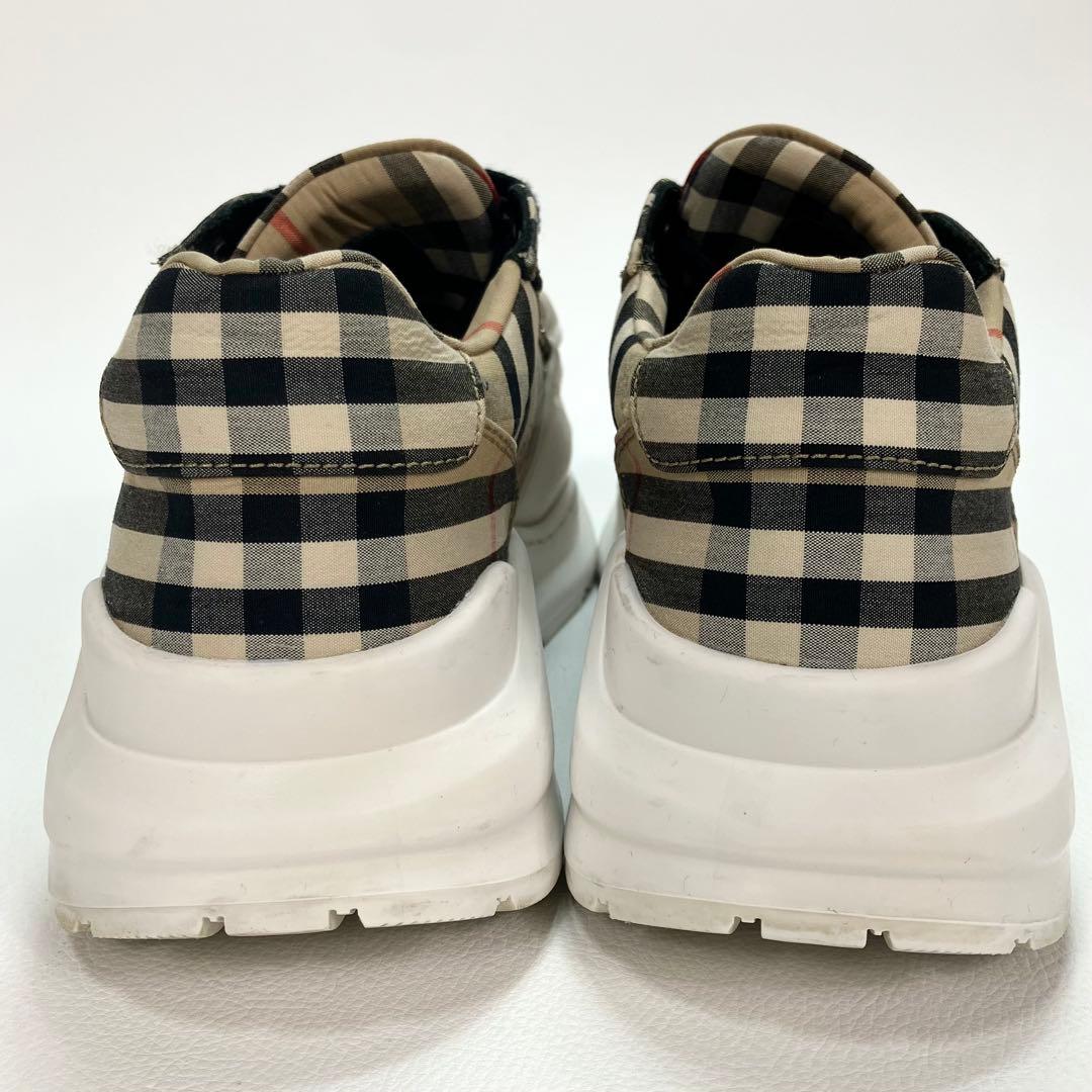 【定価12.5万円】BURRBERY ノバチェック ダッドスニーカー 37