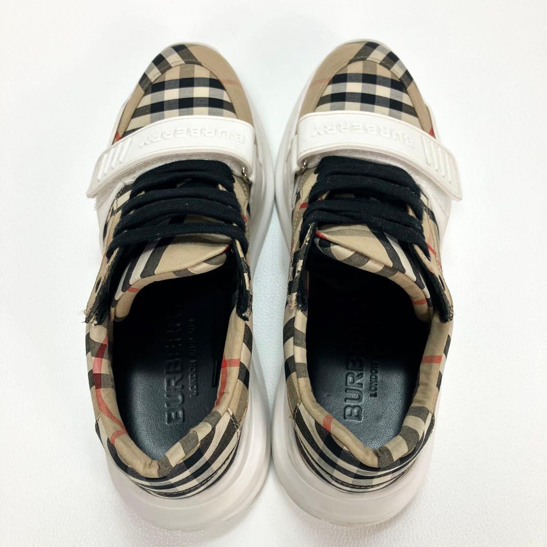 【定価12.5万円】BURRBERY ノバチェック ダッドスニーカー 37