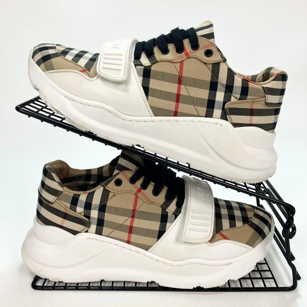 【定価12.5万円】BURRBERY ノバチェック ダッドスニーカー 37