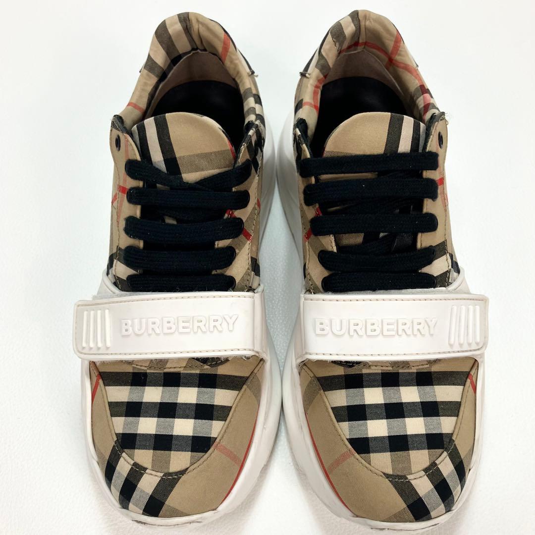 【定価12.5万円】BURRBERY ノバチェック ダッドスニーカー 37