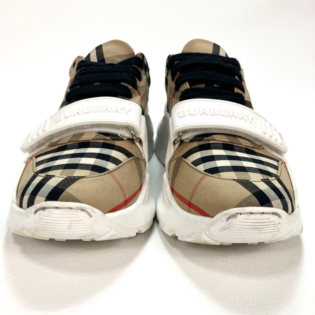 【定価12.5万円】BURRBERY ノバチェック ダッドスニーカー 37