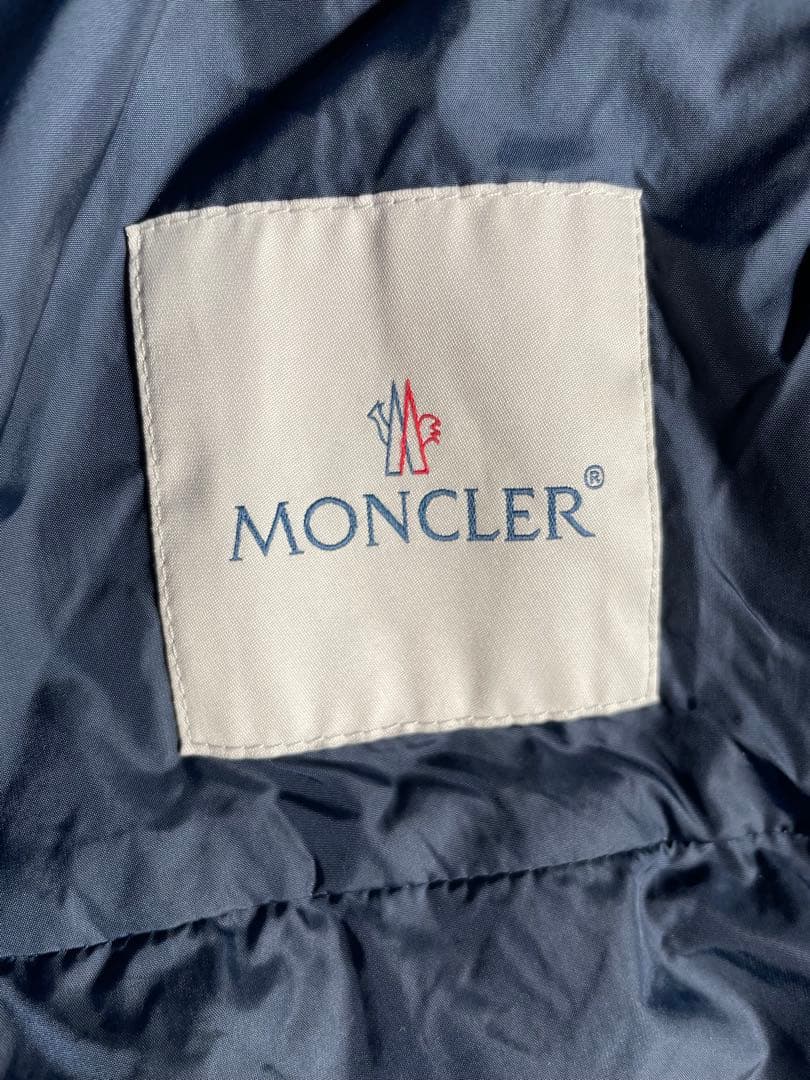 Moncler ネイビーフリルコート　キッズ12