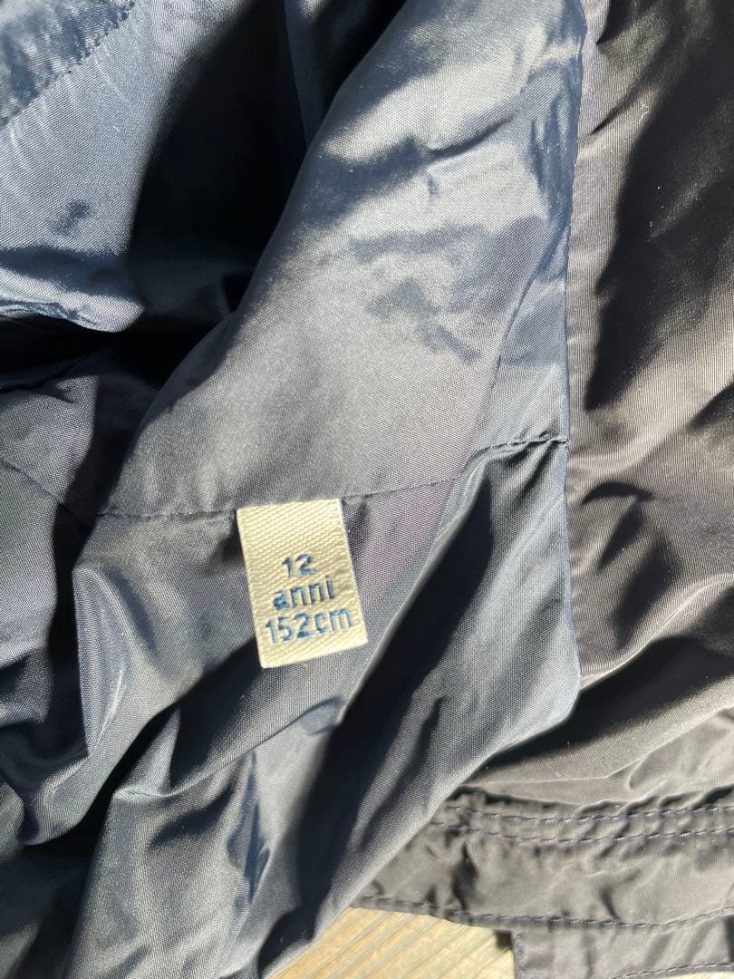 Moncler ネイビーフリルコート　キッズ12