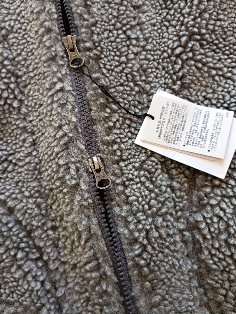 【新品タグ付】Gymphlex ジムフレックス ボアフードベスト ヘザーグレー