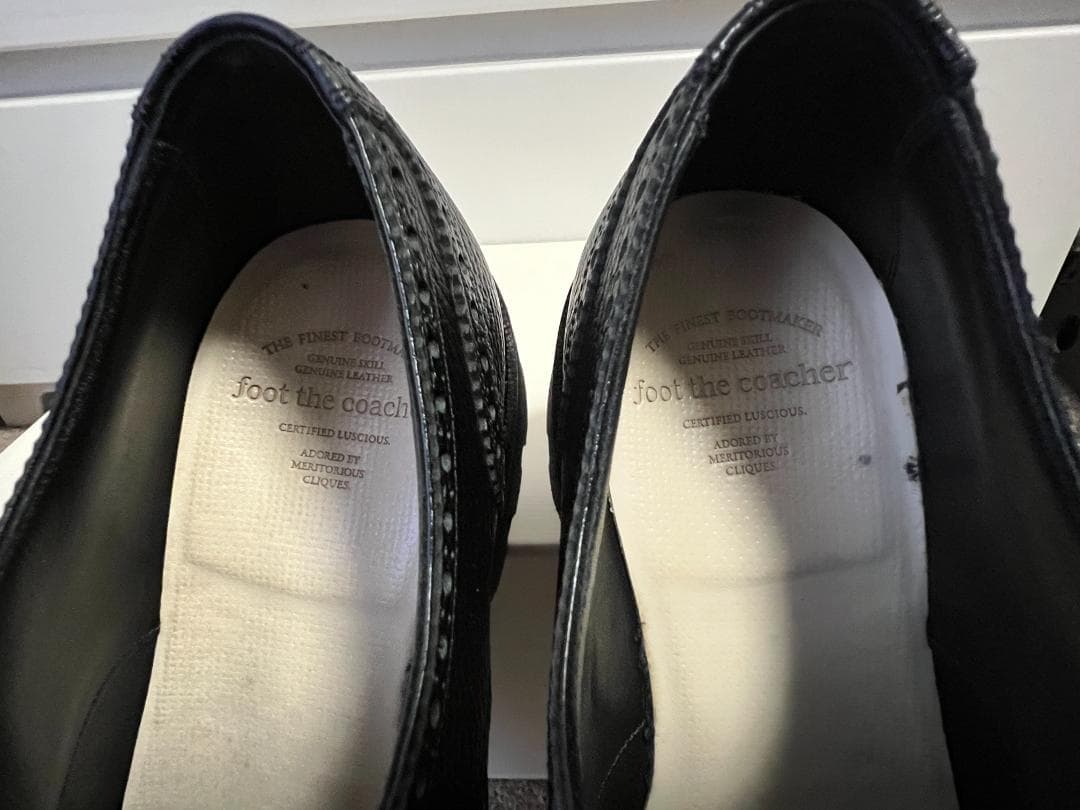 74800円フットザコーチャー美品25cm黒RESISTANCEメンズシューズ