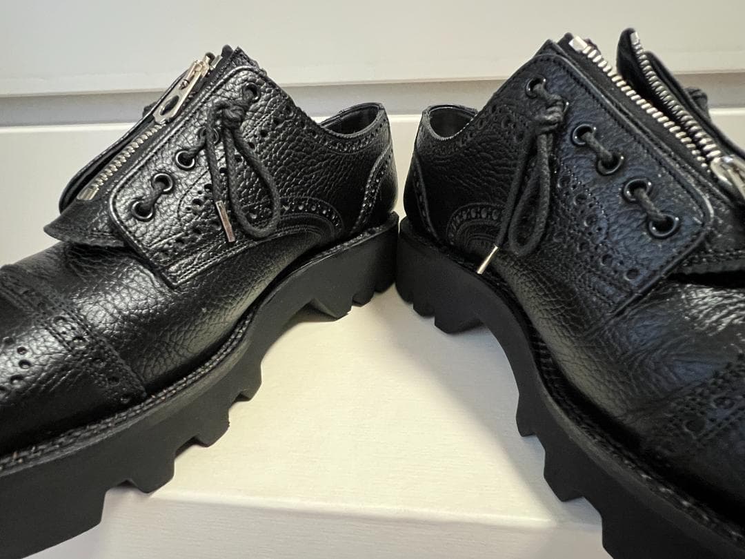 74800円フットザコーチャー美品25cm黒RESISTANCEメンズシューズ