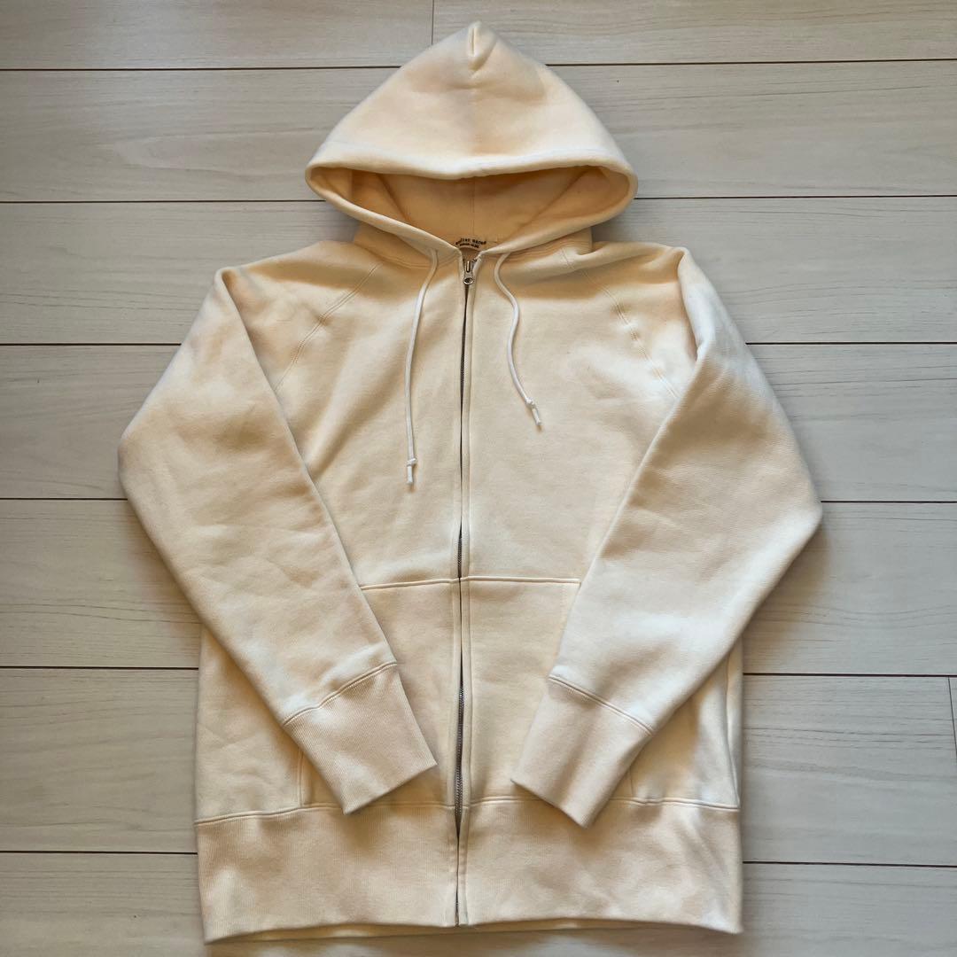 アトリエナルセ☆ コットン吊裏毛スウェットパーカー☆アイボリー