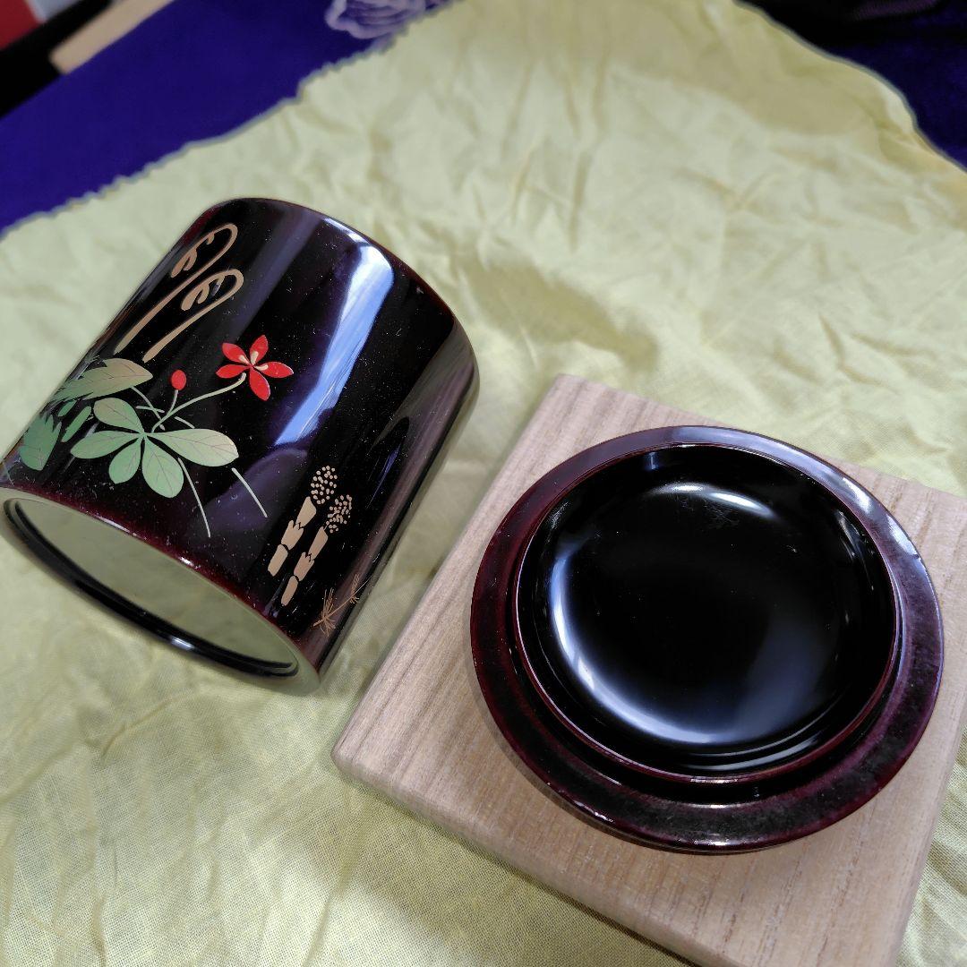 漆製蒔絵四季棗　4個