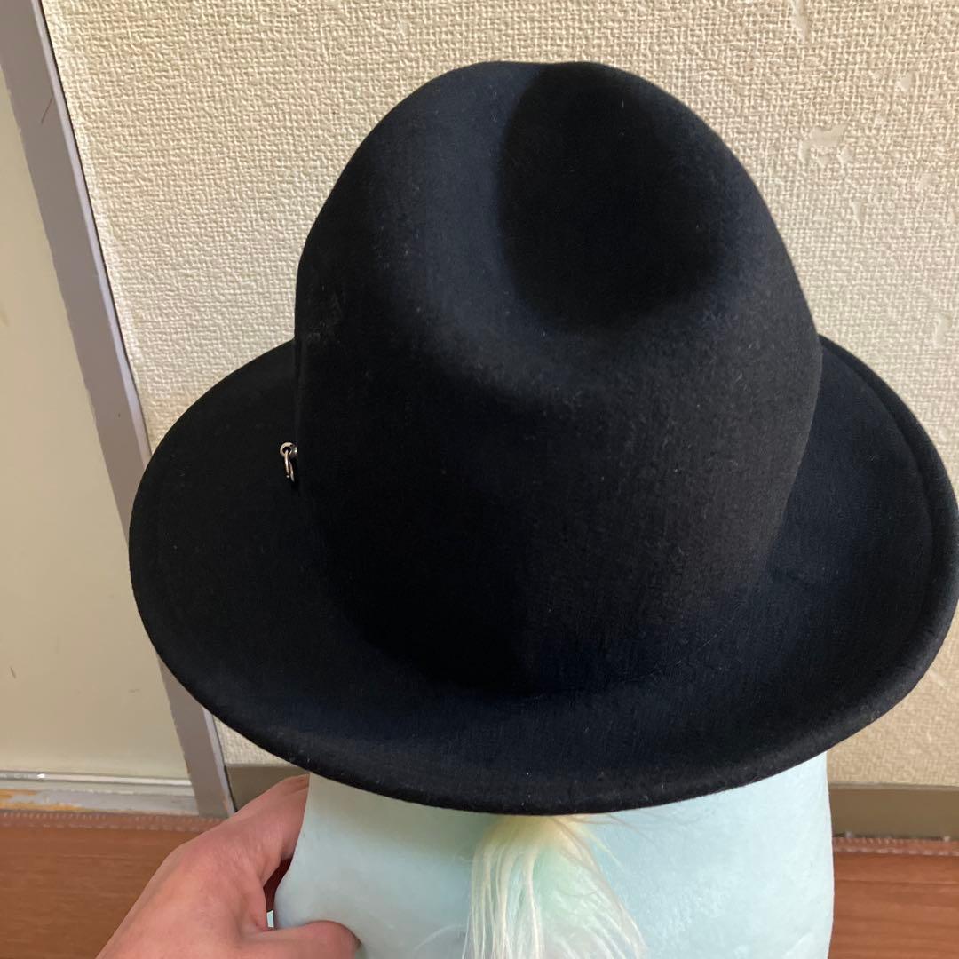【美品】LIMI feu リミフー　リミヤマモト ウールフェルトハット
