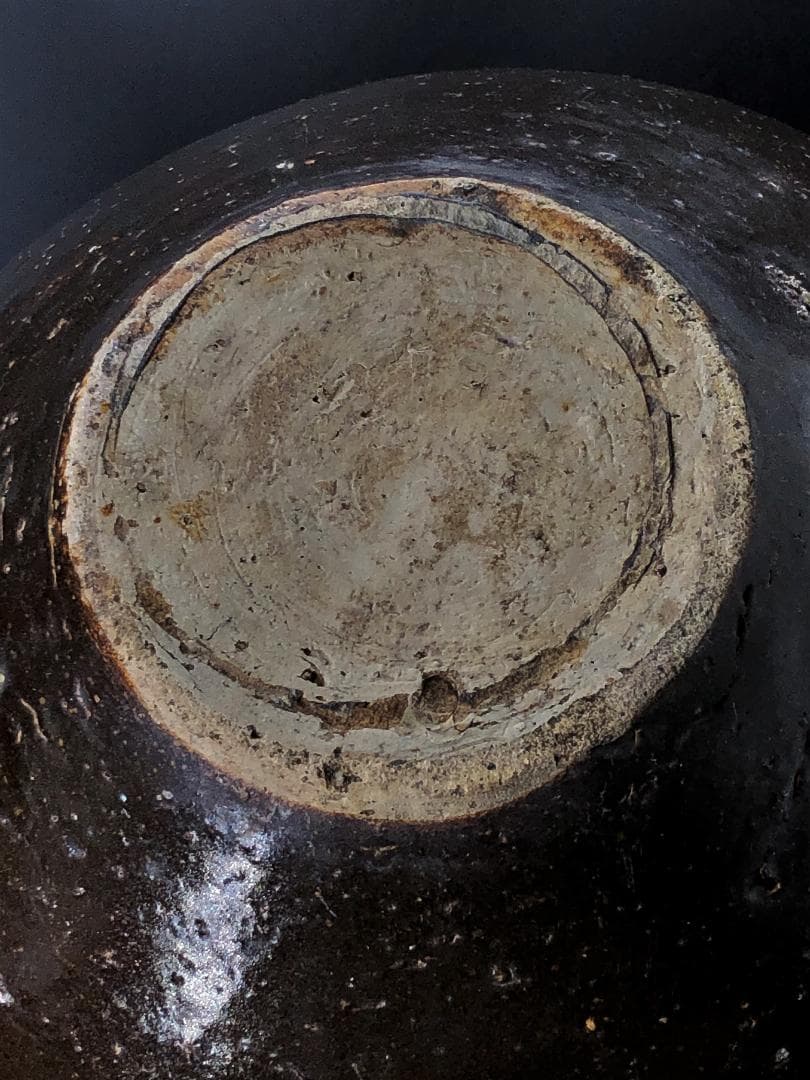 【褐釉四耳壺（呂宋壺）】　フィリピン渡来　ルソン壺　呂宋助左衛門