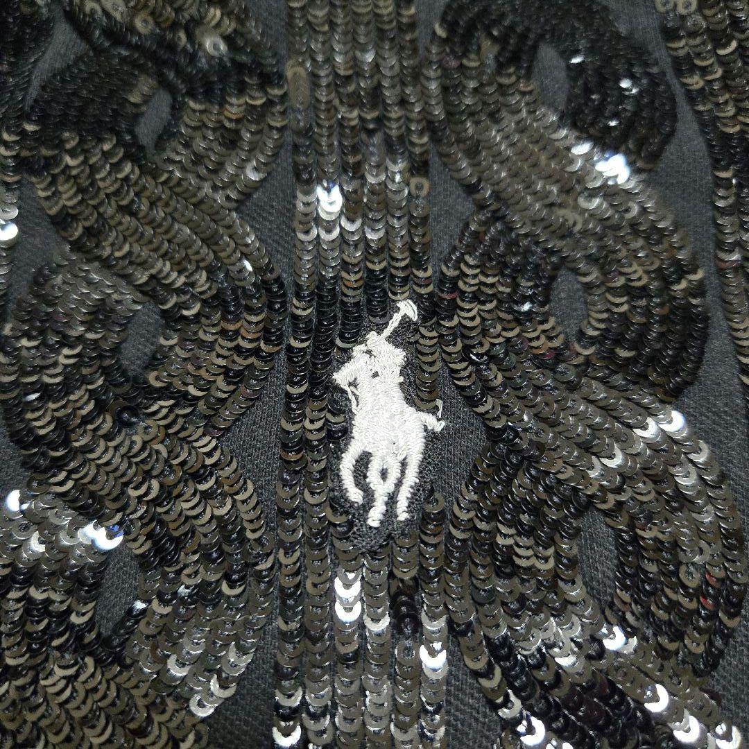 希少 ★ ポロ ラルフローレン スパンコール ポロシャツ ホース刺繍 現行タグ