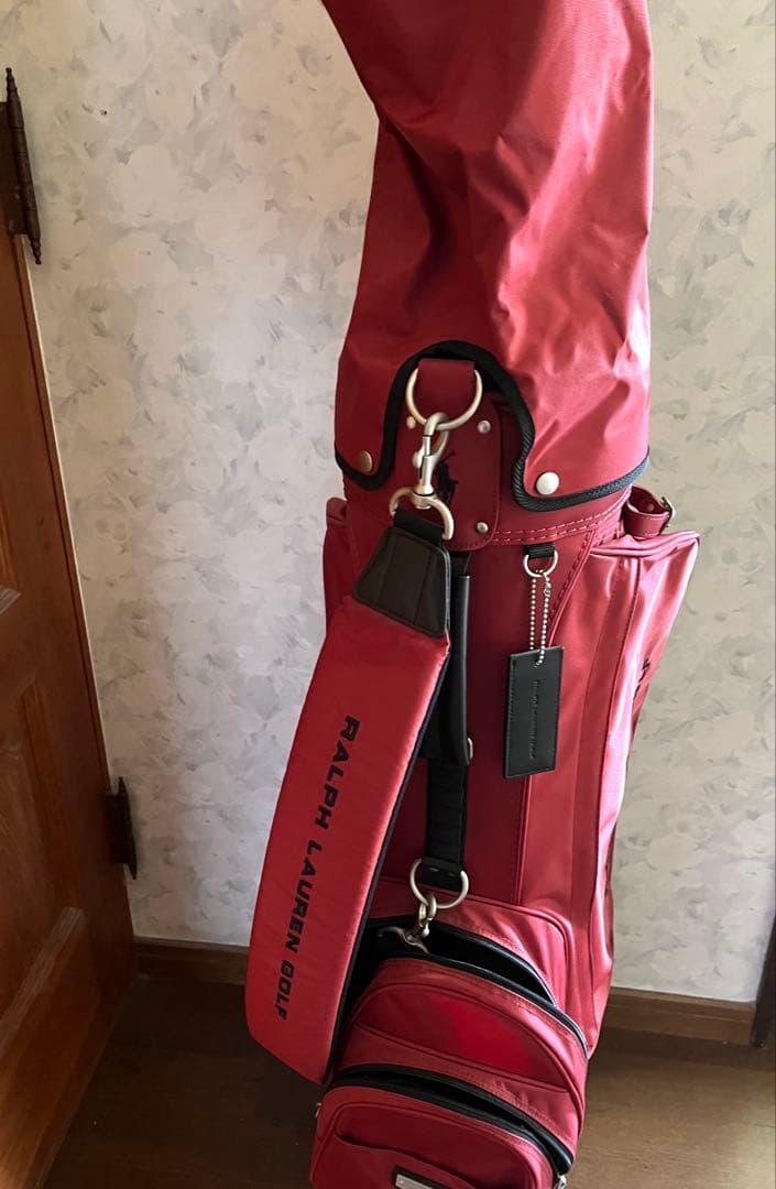 ラルフローレン　ゴルフバッグ　赤