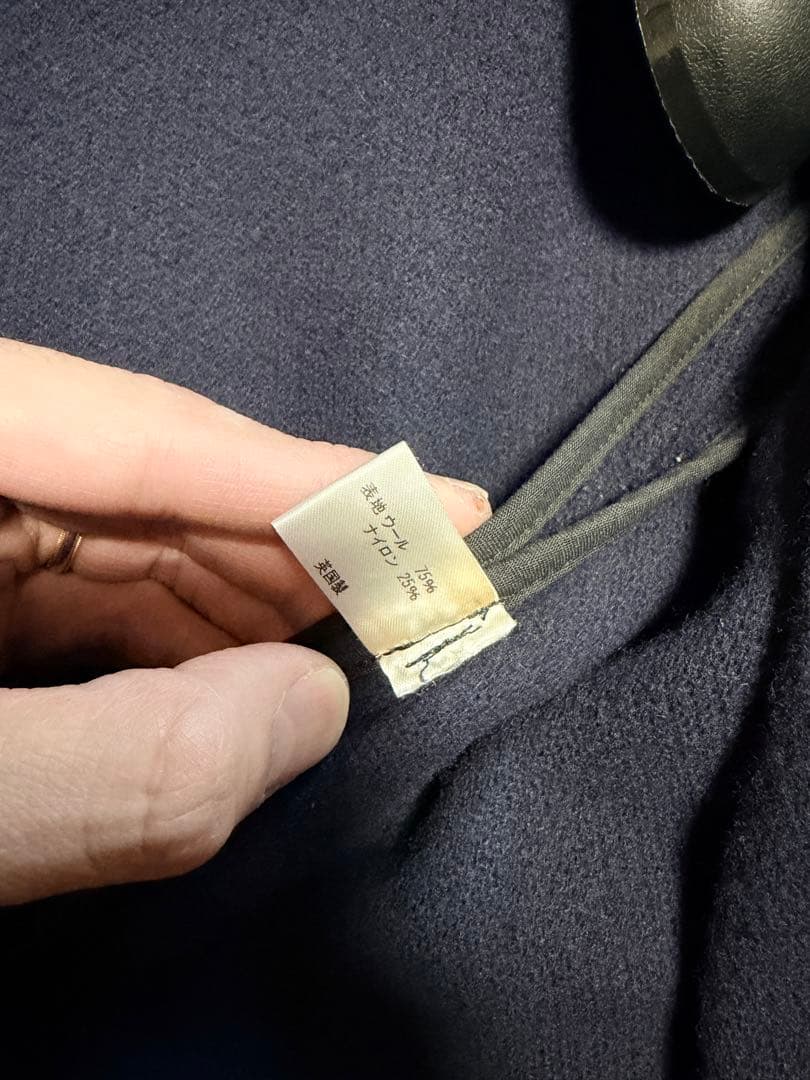 GRENFELL ネイビー ダッフルコート 36