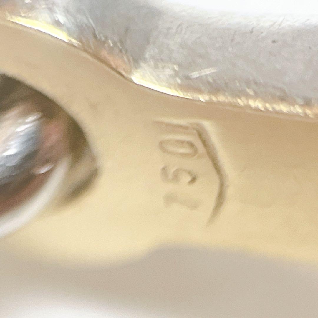 グッチ　ヴィンテージ　フック　コンビ　バングル　ブレスレット　925 750