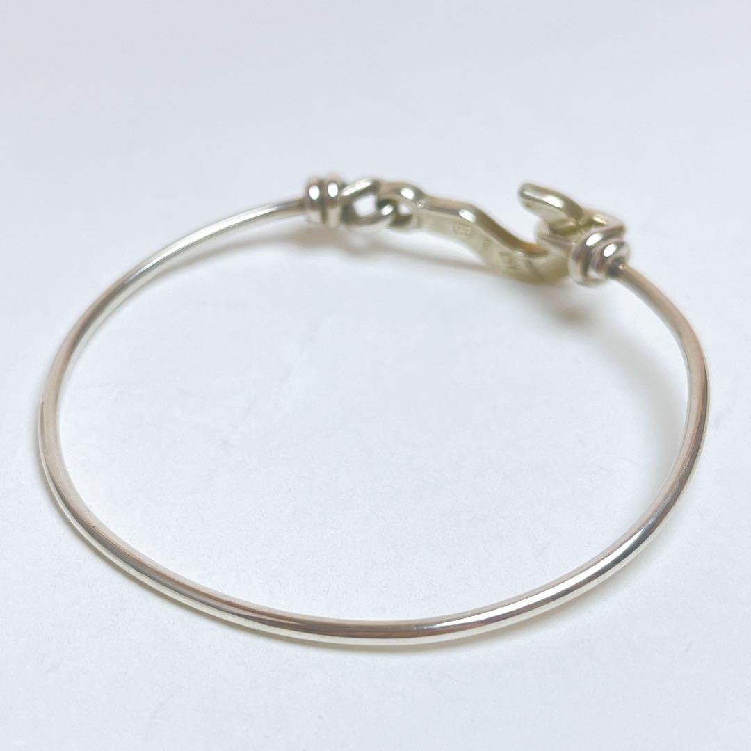 グッチ　ヴィンテージ　フック　コンビ　バングル　ブレスレット　925 750