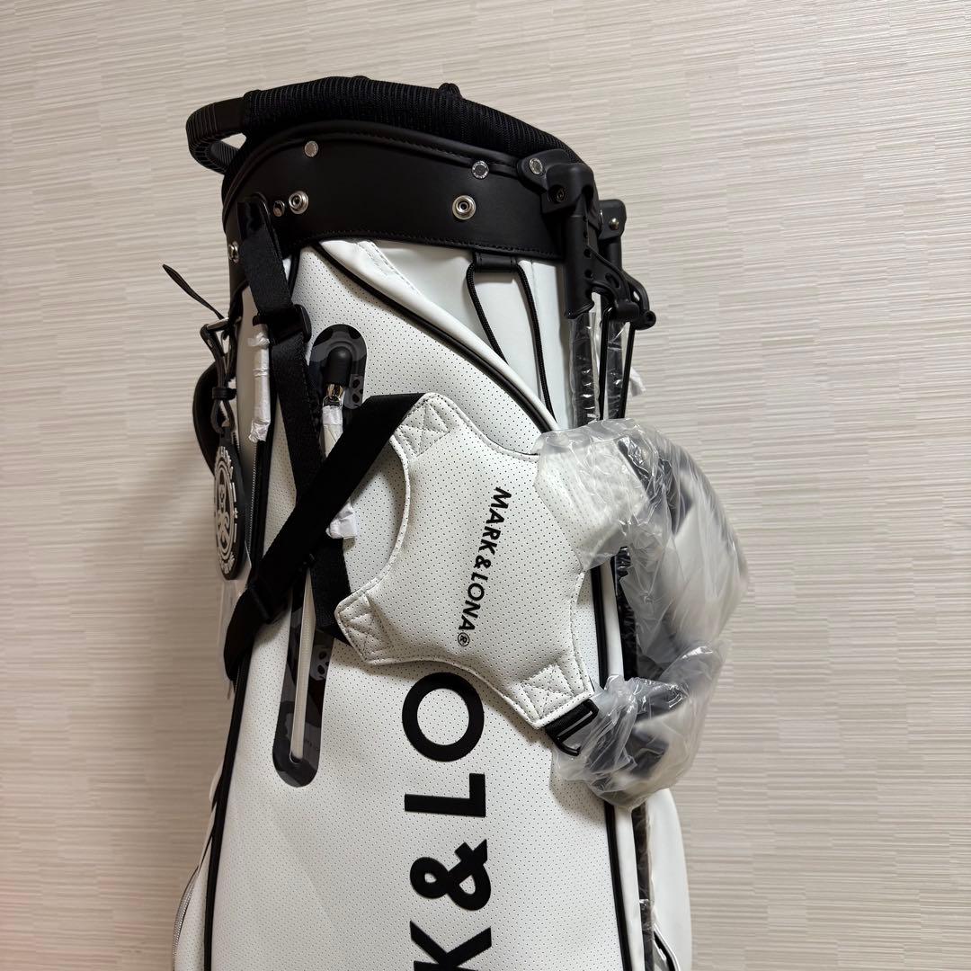 MARK & LONA ゴルフバッグ ホワイト　キャディ