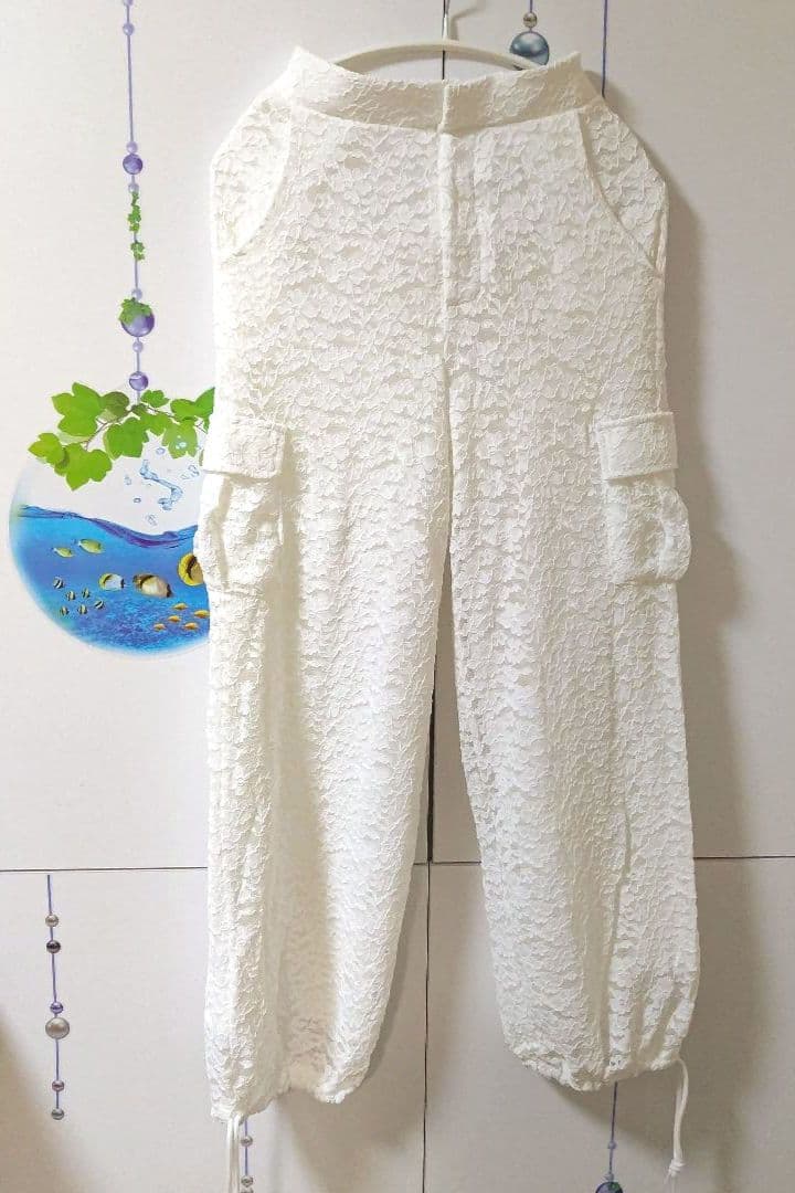 poppy レース カーゴパンツ