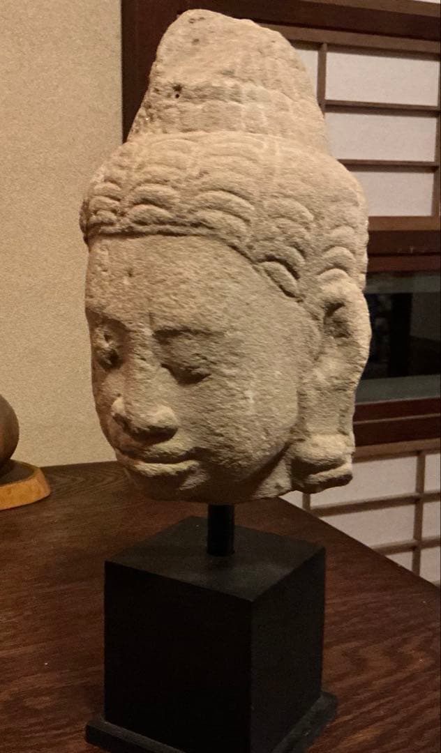 o*0様 クメール彫刻　仏頭