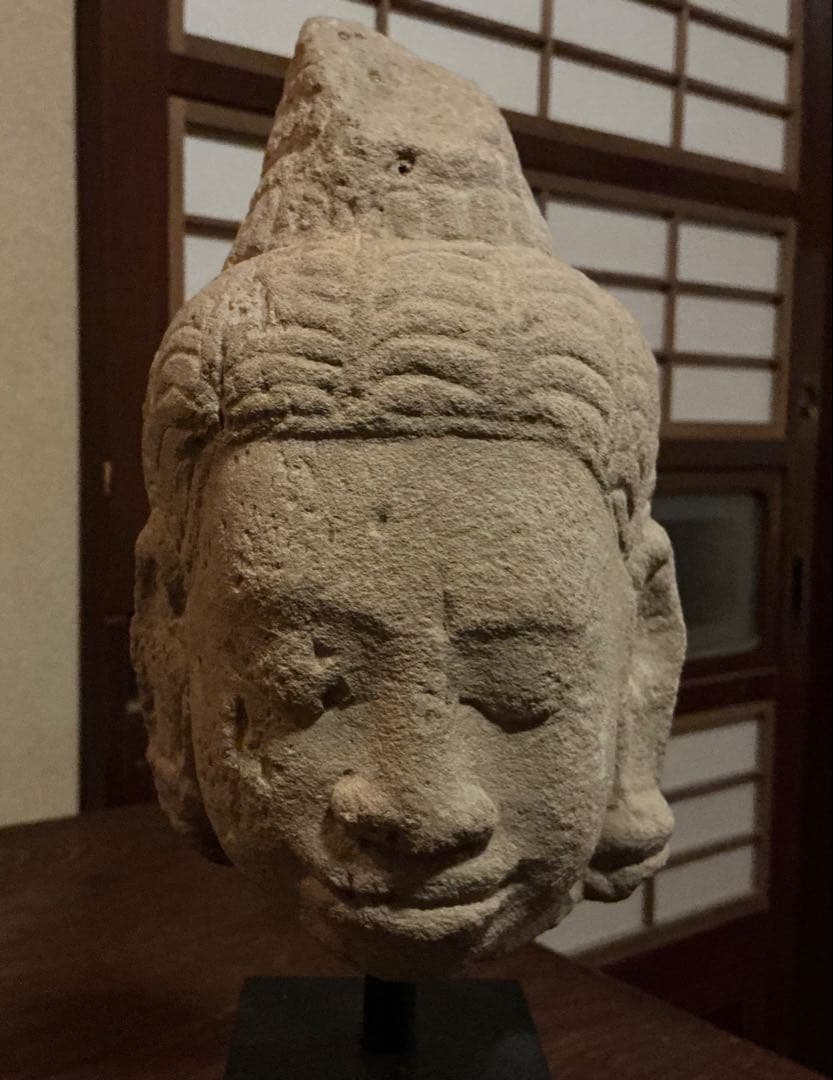 o*0様 クメール彫刻　仏頭