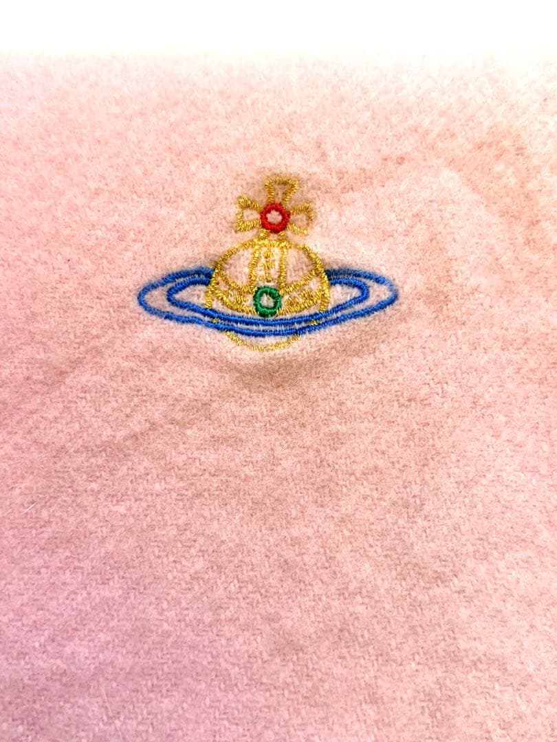 【未使用品】Vivienne Westwood ピンク フリンジ付きマフラー