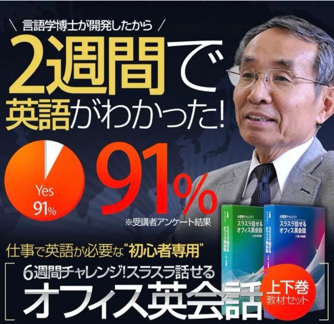 【新品未開封】スラスラ話せるオフィス英会話 上巻・下巻 + CD