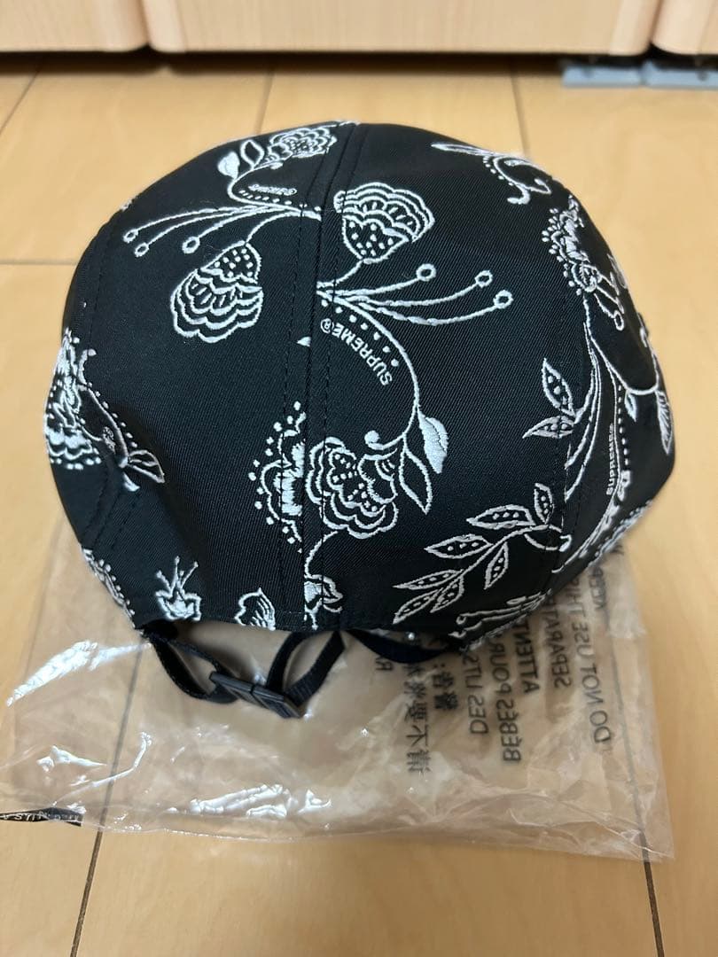 帽子 Supreme Floral Jacquard Camp Cap black