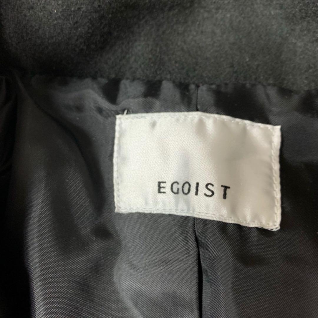 EGOIST エゴイスト　チェスターコート　レディース美シルエットブラックコート