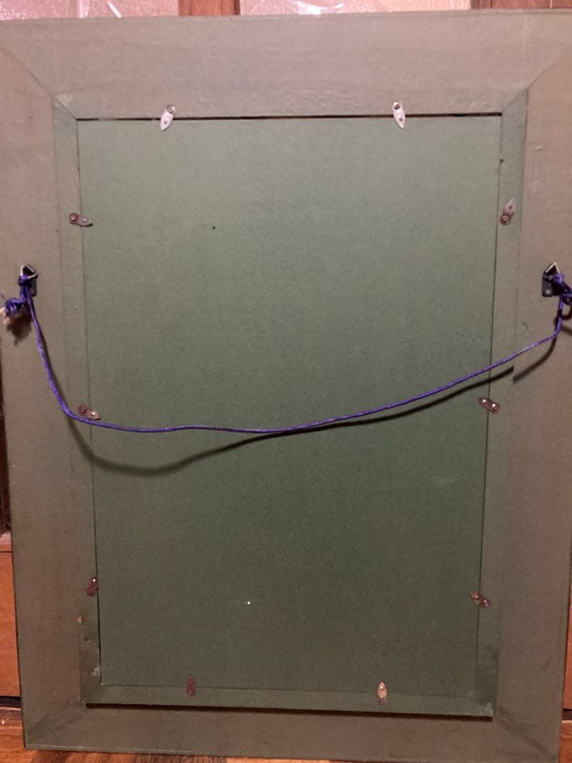 [未使用]肖像画複製　豪華額縁　ラ・トゥール作『ポンパドール侯爵夫人の肖像』