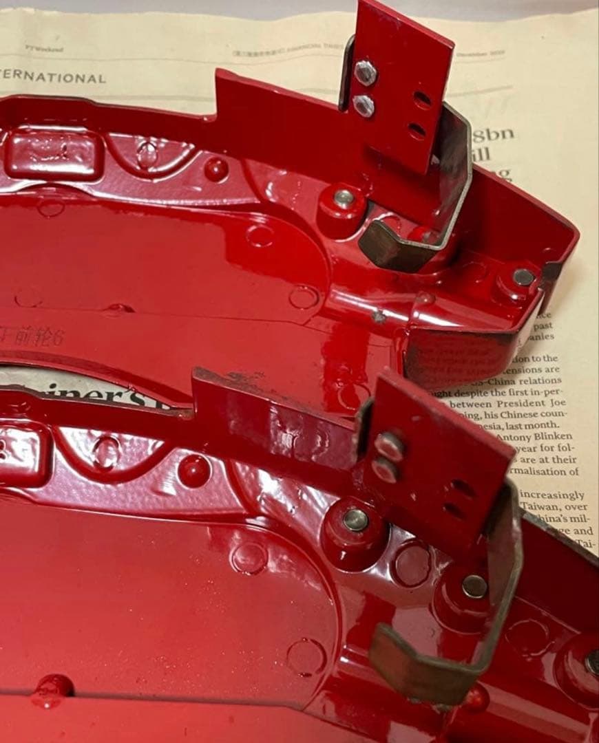 アルファード 30系 ロゴ入り キャリパーカバー レッド 前後一式セット